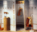 Dusche rund